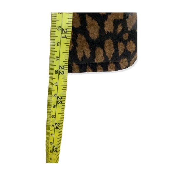 Vintage 90s Jones New York Sport Animal Print Zip Up Vest Large - Picture 5 of 5